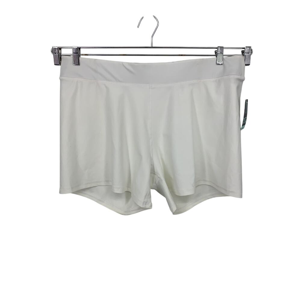 NWT DSG Core Compression Short Womens 3X White Moisture Wicking Wide Waistband